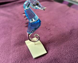Swarovski crystal sea horse
