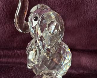 Swarovski crystal elephant