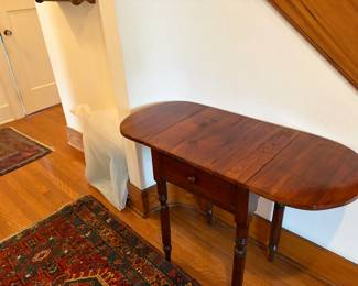 Vie of table opened up.