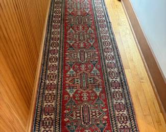 Antique rug.  9'10" x 2' 8".