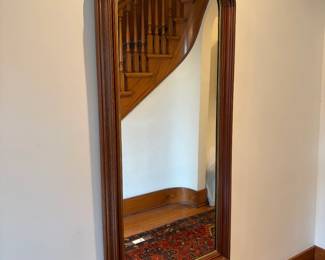 $400. Antique Cherry mirror.  31"w x 4.5"d x 66"h