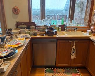 Lots of kitchen collectibles, small electrics and more for sale during in-person shopping hours.