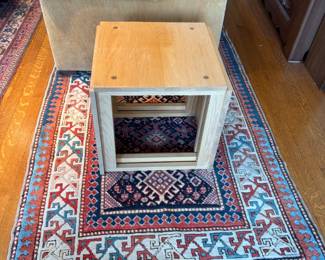 MCM cube stacking or nesting tables.  19"w x 17.5"d x 18.5"h