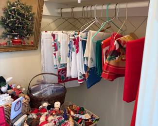 Holiday decor for sale during in-person shopping hours.