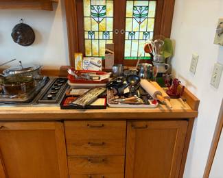Lots of kitchen collectibles, small electrics and more for sale during in-person shopping hours.s