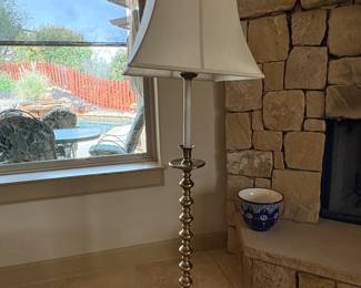 2 Large, Heavy Brass Lamps