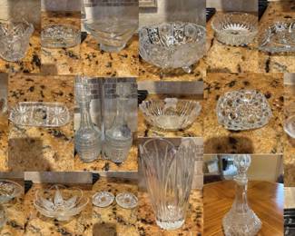 Crystal & Glass Vases, Bowls, Serving Platters, Votives 