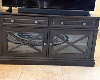 Black TV Entertainment Center