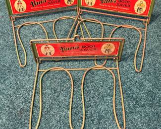 Vtg. Van’s Boot Saver Metal Racks Noel Van Tilburg Co. Minneapolis, MN  Made in USA