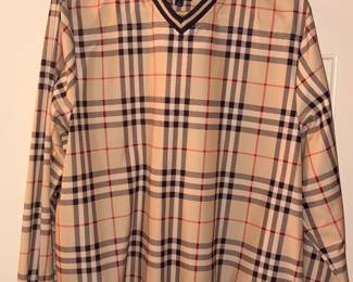 Vtg Burberry Plaid Pullover!
