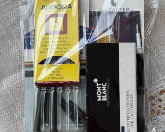 Lot of Vtg. Fountain Pen Ink Cartridges Assorted Refills