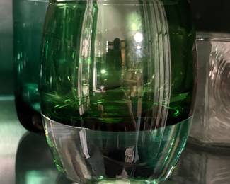 Crate & Barrel Emerald Green Votive Candle Holder!