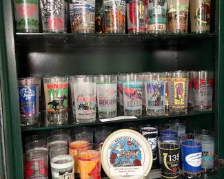 Kentucky Derby Glasses 1970s, 80s, 90s & 2000s!