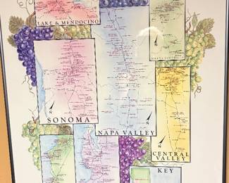 1980s Wine Map of California!