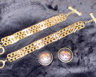 Coco Chanel Gold Tone Costume Jewelry!
