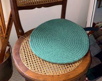 Vtg Cane Back & Seat Chair!