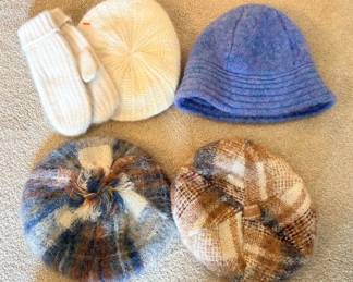 Glen Cree Ltd Scotland 100% Mohair Tam, Donegal Design Ireland Mohair/Wool Tam, Donegal Design Ireland Mohair/Wool Hat,  Angora/Rabbit Hair Tam & Mittens Japan!