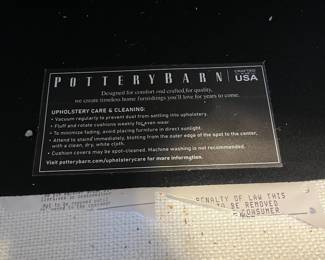 Pottery Barn Loveseat 