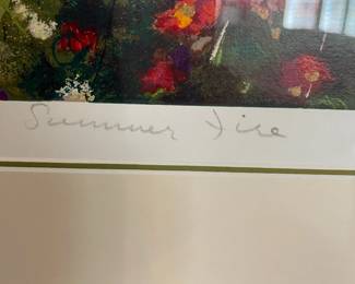 Signed artwork numbered 249/250