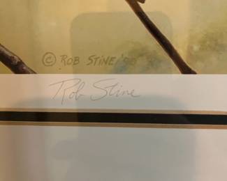 Rob Stine Signed artwork numbered 195/600