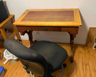 desk and office chair
