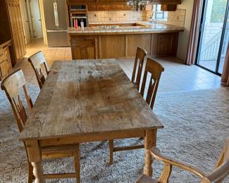 Rustic Pine table $300