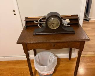 small desk $50 mantel clock $100