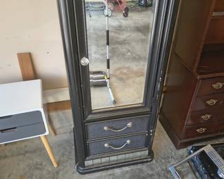 beautiful glass cabinet with drawers black lacquer