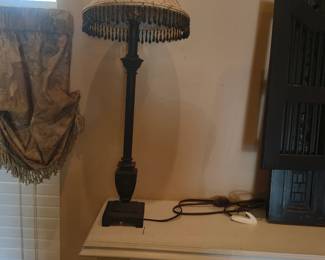 two matching identical lamps for the mantle