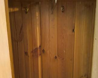 cedar antique armoire oak on the outside but cedar inside very nice