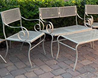 Vintage Wrought Iron Patio Furniture