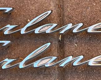 Vintage 1950's-1960's Ford FAIRLANE 500 Car Automobile Script Emblem
