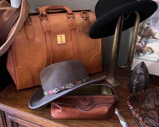 Vintage Briefcase, Vintage Trumpet, Vintage Hats