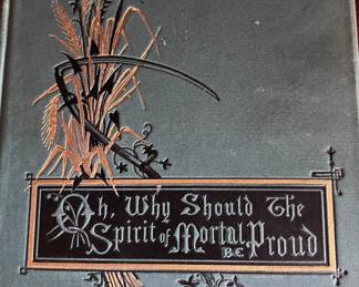 "Ah, Why should the Spirit of Mortal Be Proud"