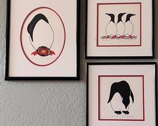 Art Carolee Pollock Penguins Toes 31/190 '82 Art Carolee Pollock Birds of a Feather 22/200 '82 Art Carolee Pollock Mother & Egg 2/190 '82