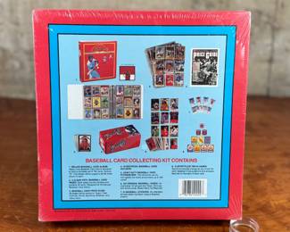 This lot features a 1990 Mega – Baseball Card Collecting Kit, still with the original plastic wrap. The kit contains over 150 pieces!