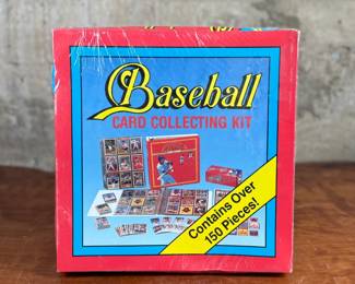 This lot features a 1990 Mega – Baseball Card Collecting Kit, still with the original plastic wrap. The kit contains over 150 pieces!