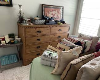 Magnolia Homes dresser - headboard and side table featured in next picture