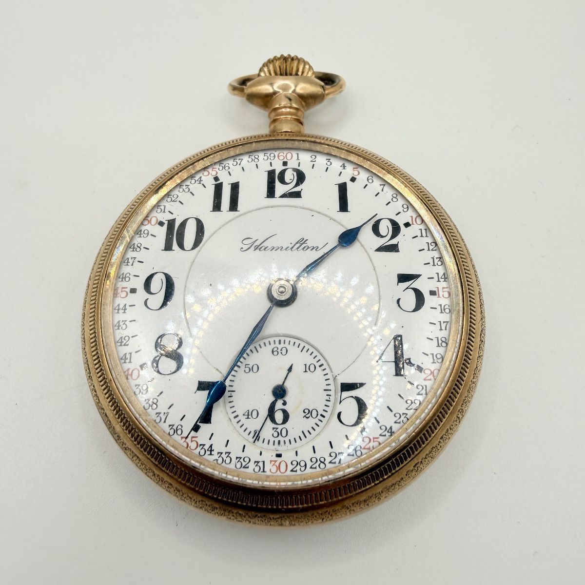 Lot #163 Antique Hamilton 940 Pocket Watch – Working & Keeping Time, Lancaster PA Railroad Grade, Gold Filled Case