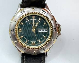 Lot #5 Vintage Anne Klein & Fossil Quartz Watch Lot β Designer Ladies Wristwatches, Gold Tone Fashion Timepieces