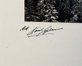 Lot #148 Signed Ansel Adams Yosemite and the Range of Light Poster with Ansel Adams Photography Books