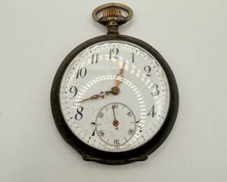 Lot #127 Antique Pocket Watch β 15 Rubis Spiral Breguet Movement Open Face Vintage Timepiece