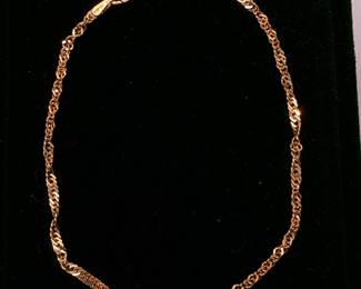 Lot #45 14K Gold Chain Bracelet β Classic Yellow Gold Link Bracelet, Delicate Estate Gold Jewelry