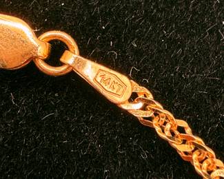 Lot #45 14K Gold Chain Bracelet β Classic Yellow Gold Link Bracelet, Delicate Estate Gold Jewelry