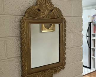 INTRICATELY FRAMED MIRRORS, SMALL AND LARGE