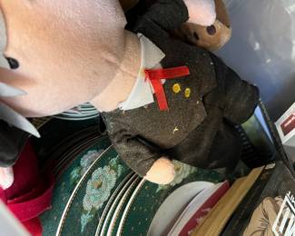 Decorative plates and anime.  