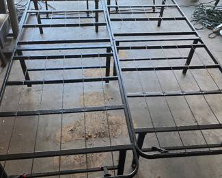 Folding portable bed frames 