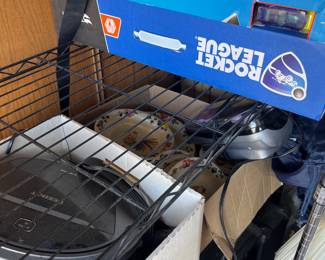 Toys, dishes, robot vacuum, rollers and more 