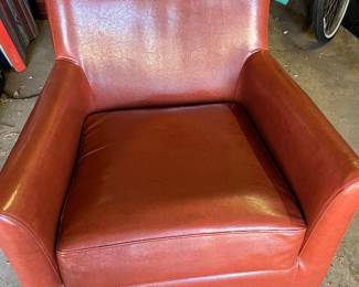 Vegan leather armchair 