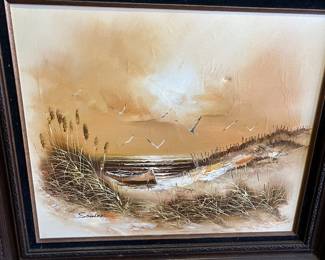 Original 1970 painting by Sanderson 